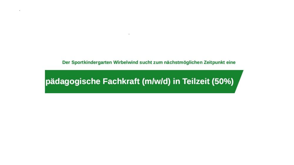 Stellenausschreibung